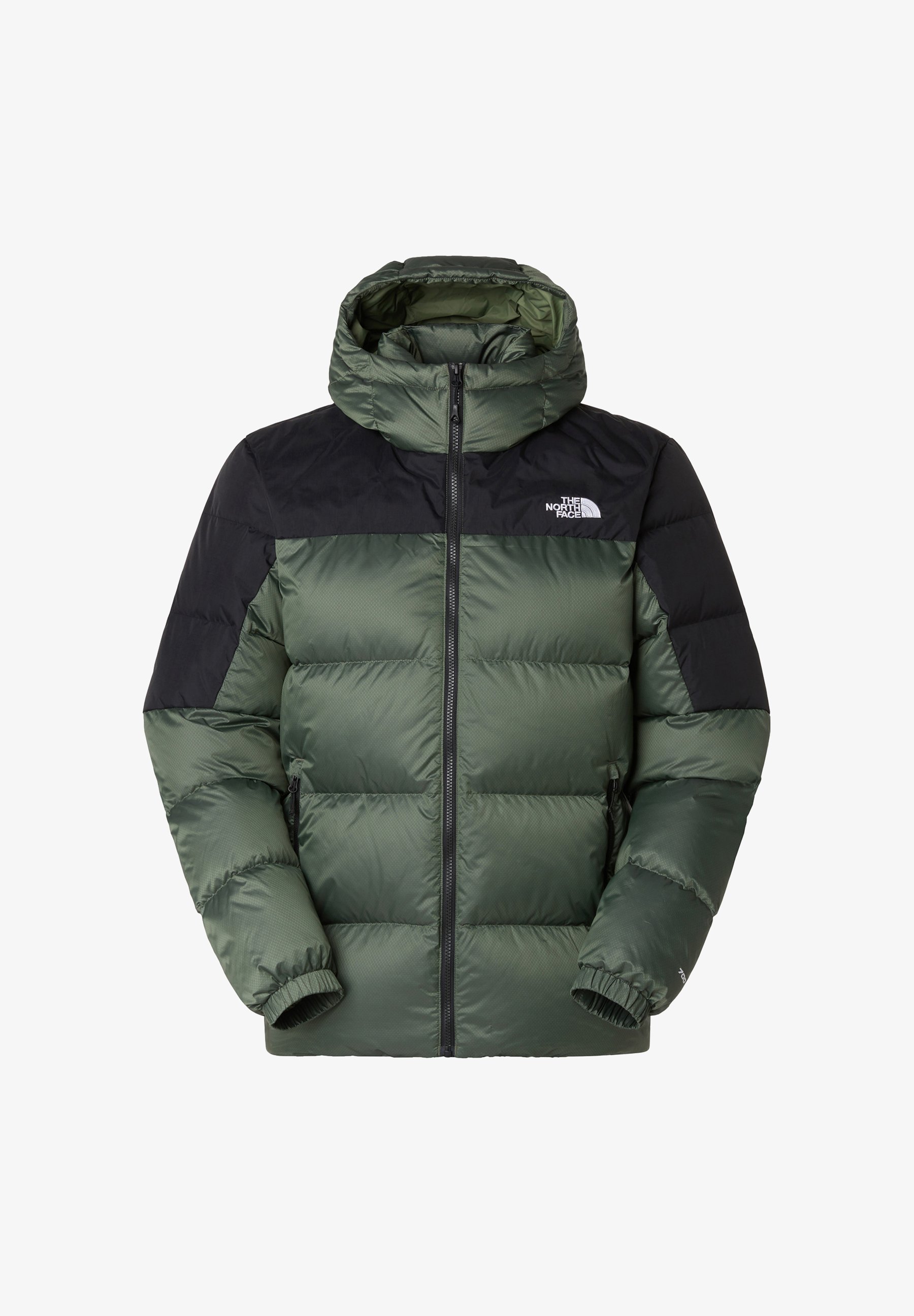 The North Face DIABLO HOODIE - Geacă de puf - bark mist/black heather