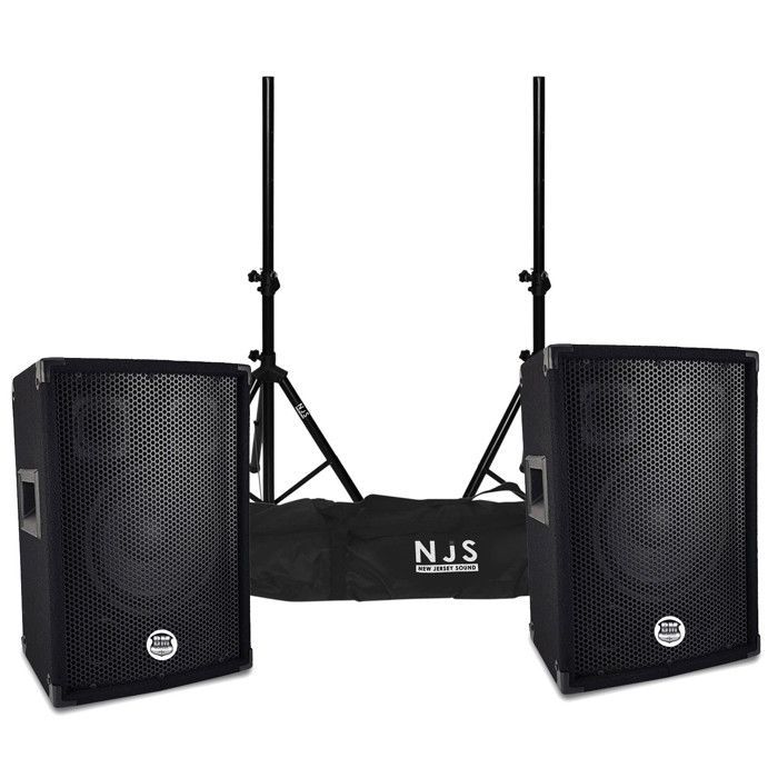 Paire d'enceintes Sono DJ BM SONIC BMS-08, Bass Reflex Trapézoïdal à 3 voies 8