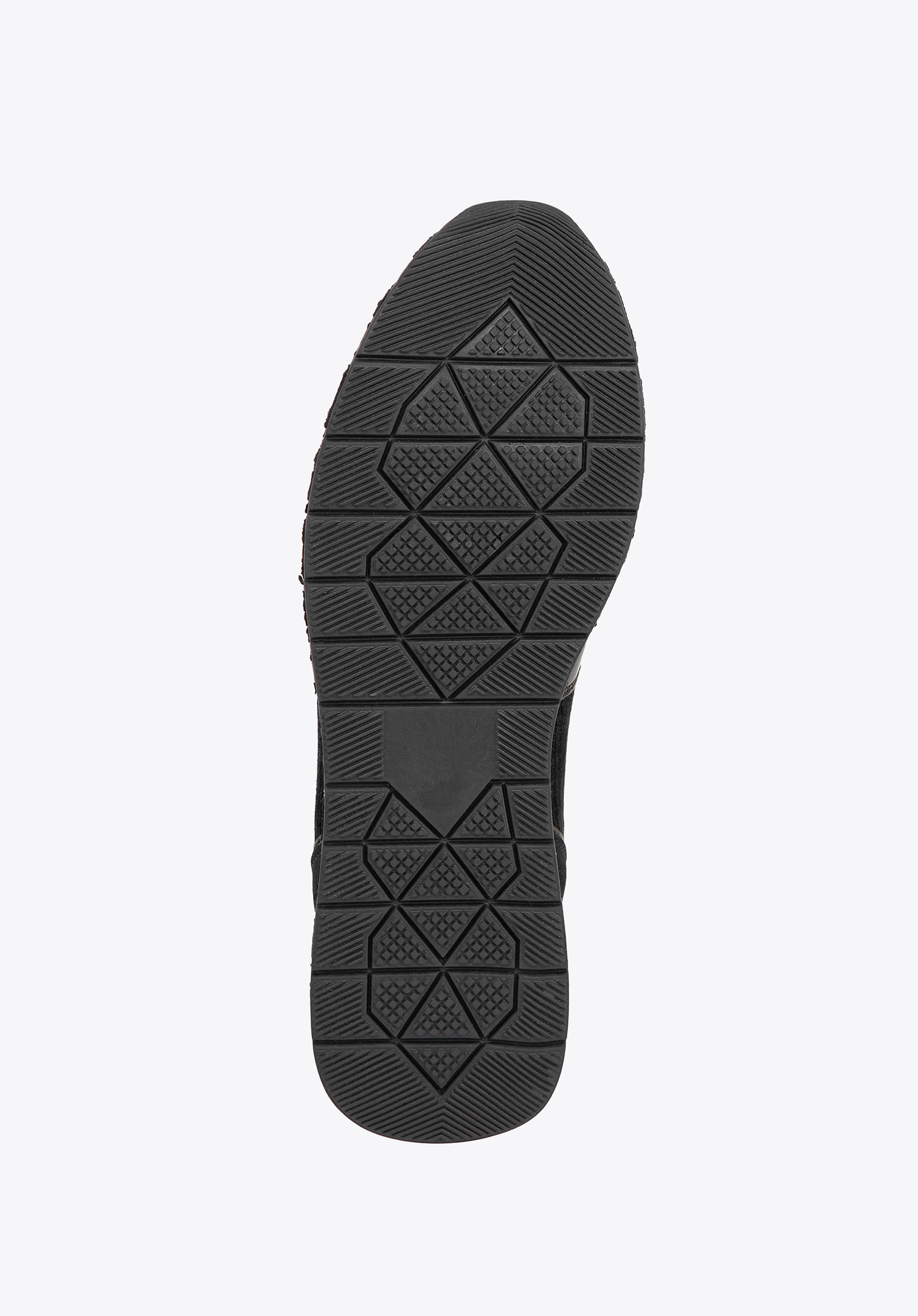 Damskie sneakersy z suwakiem na boku czarne