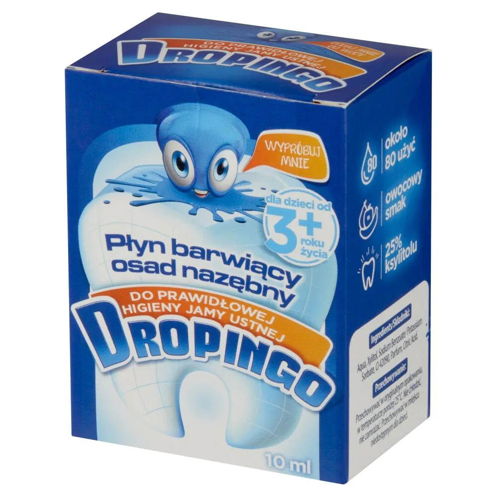 Dropingo, Płyn do stosowania w jamie ustnej barwiący osad nazębny