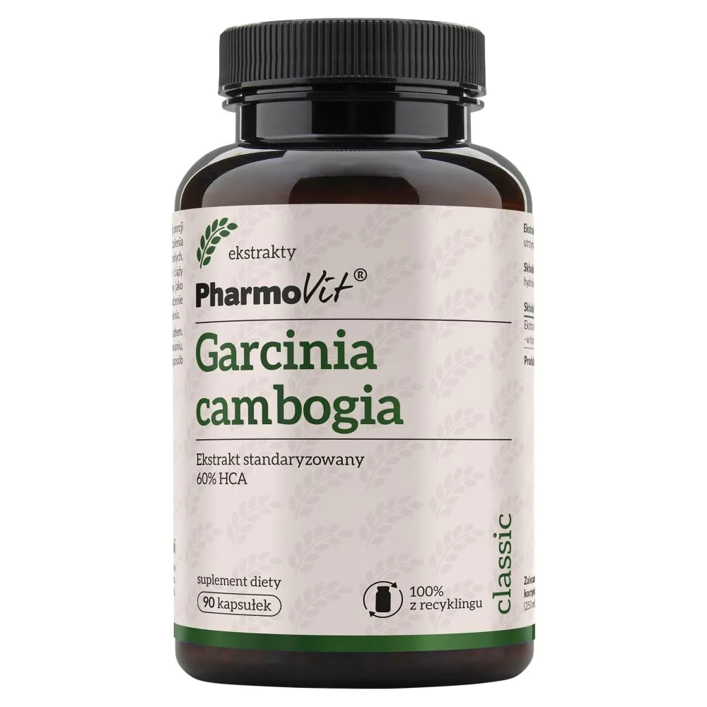 PharmoVit Classic Garcinia cambogia Ekstrakt standaryzowany 60% HCA Kapsułki
