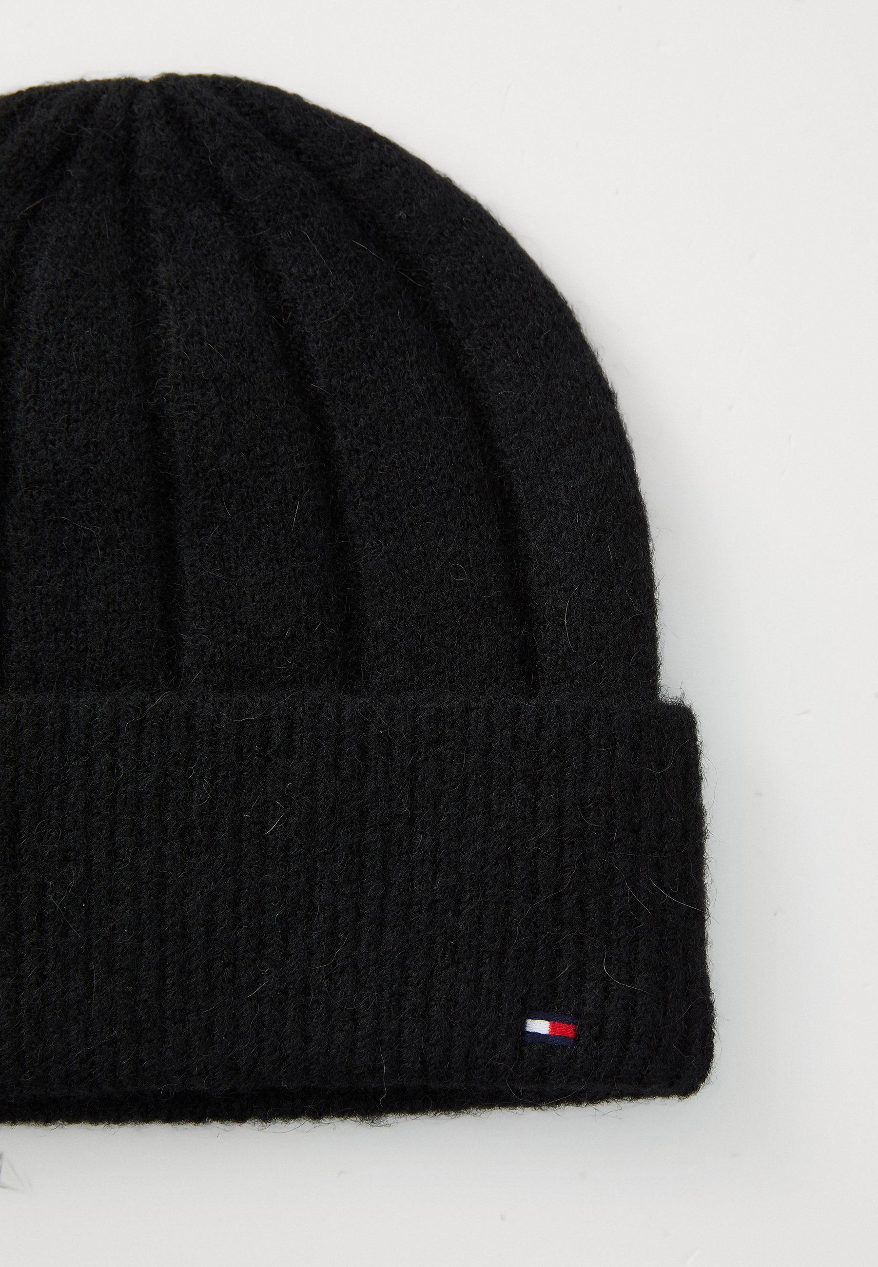 Tommy Hilfiger FLAG FLUFFY - Berretto - nero