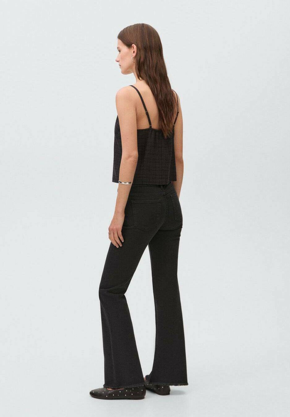 Mango Kids TEEN - Bootcut jeans - zwarte denim