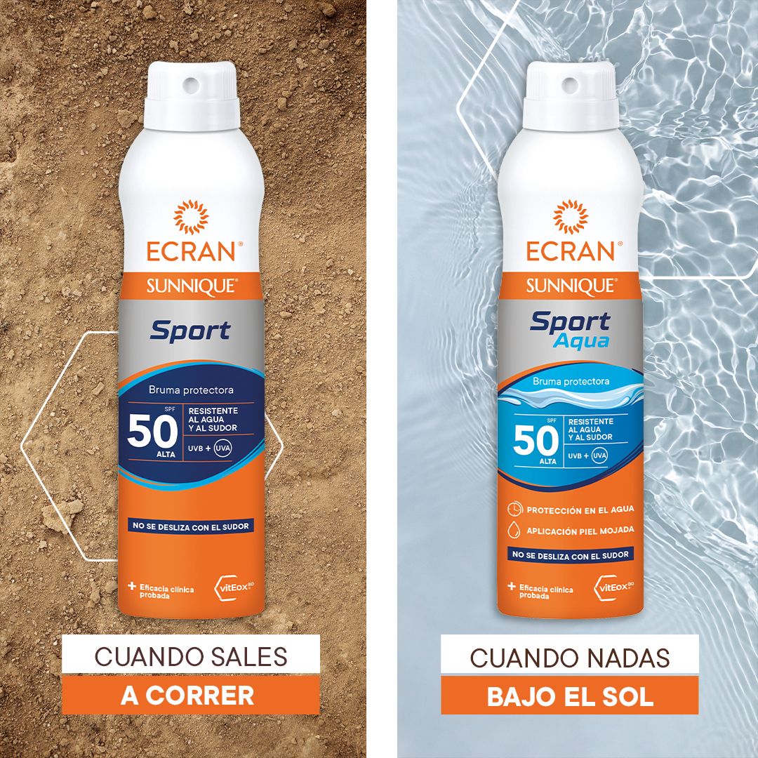 Sunnique Sport zaščitni meglica SPF50 za obraz SPF50 paket Zaščita telesa