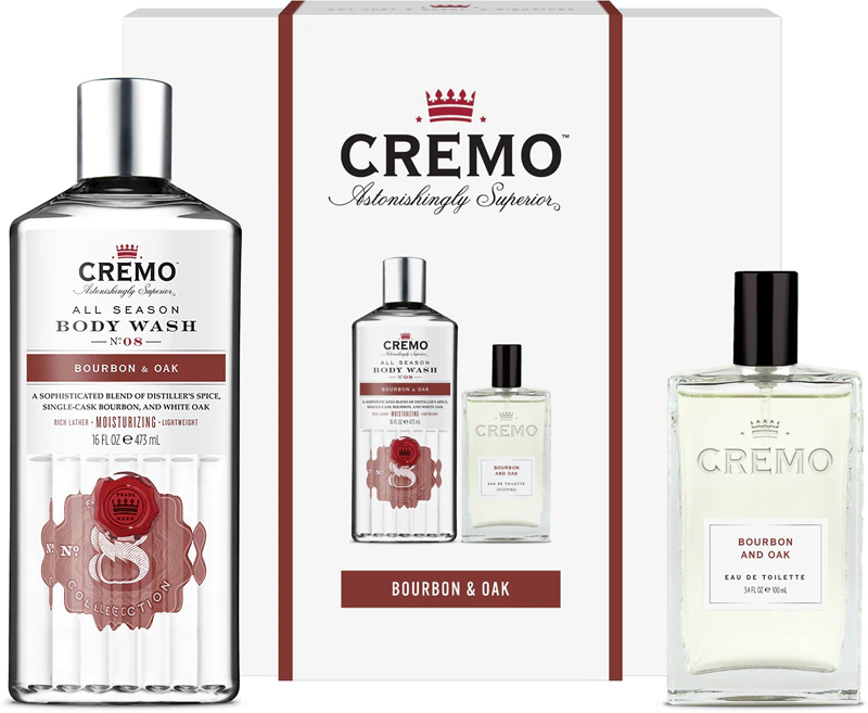 Cremo Bourbon en Eiken Cadeauset voor Mannen