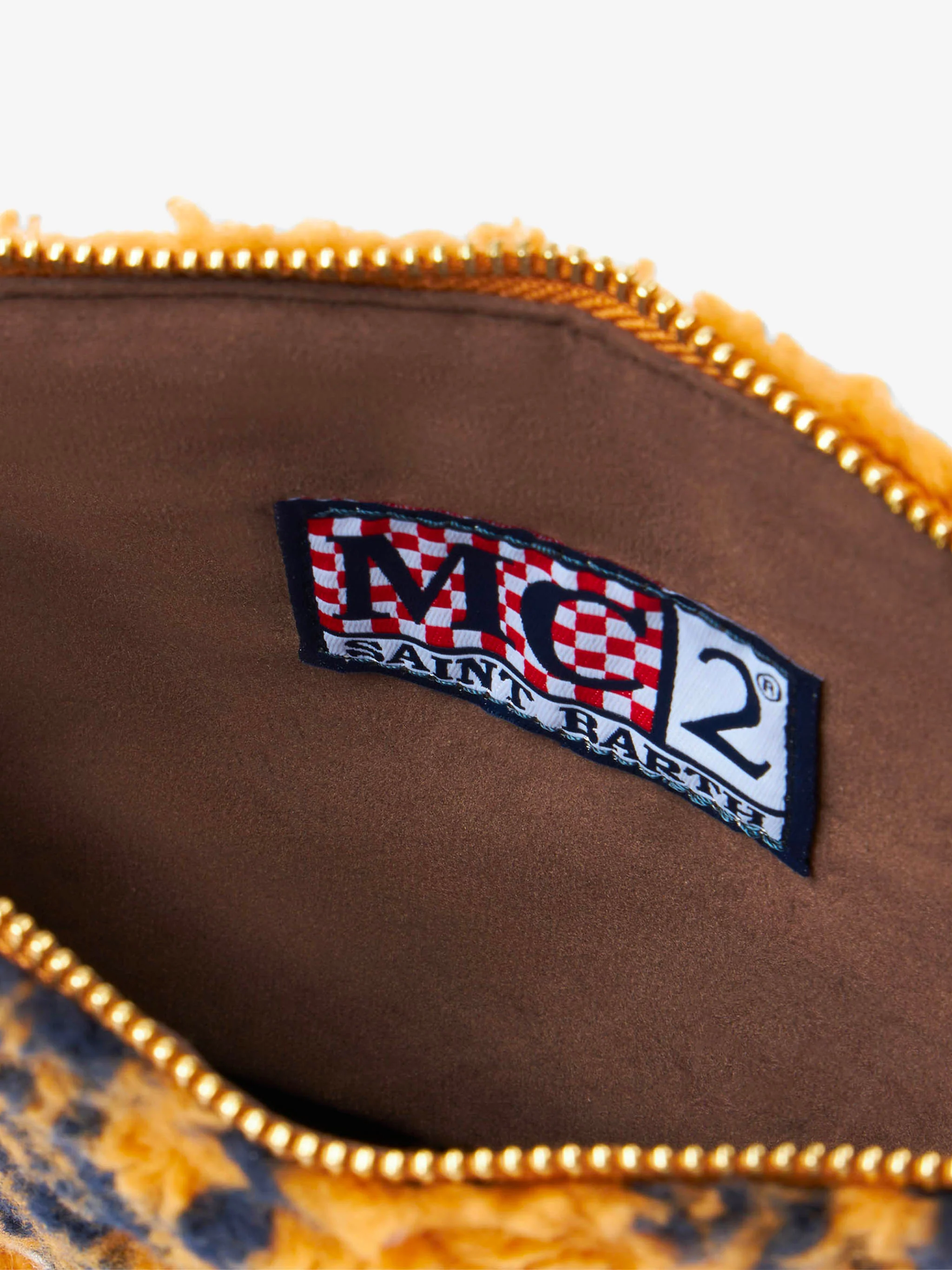 Pochette parisienne en laine avec bandoulière et bandana ocre