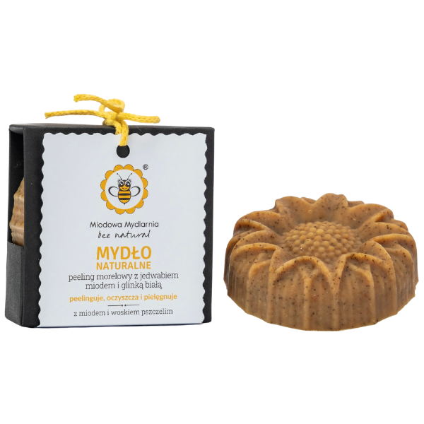 Exfoliante de albaricoque y aguacate Miodowa Mydlarnia con seda