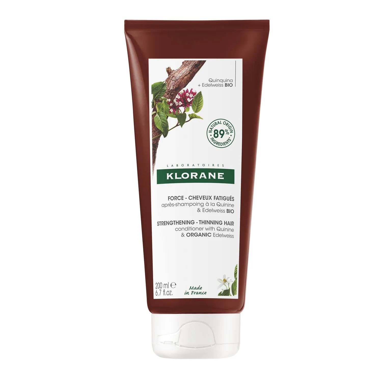Chinina e Vitamine B Balsamo alla Chinina e Stella alpina BIO - Balsamo Rinforzante Capelli