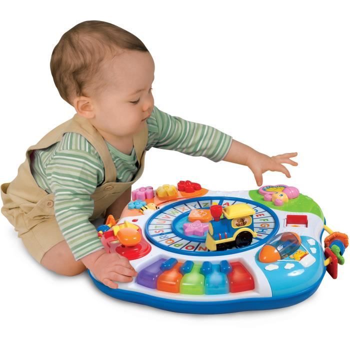 Baby Activity Table - Piano and Train - Blue - from 12 months