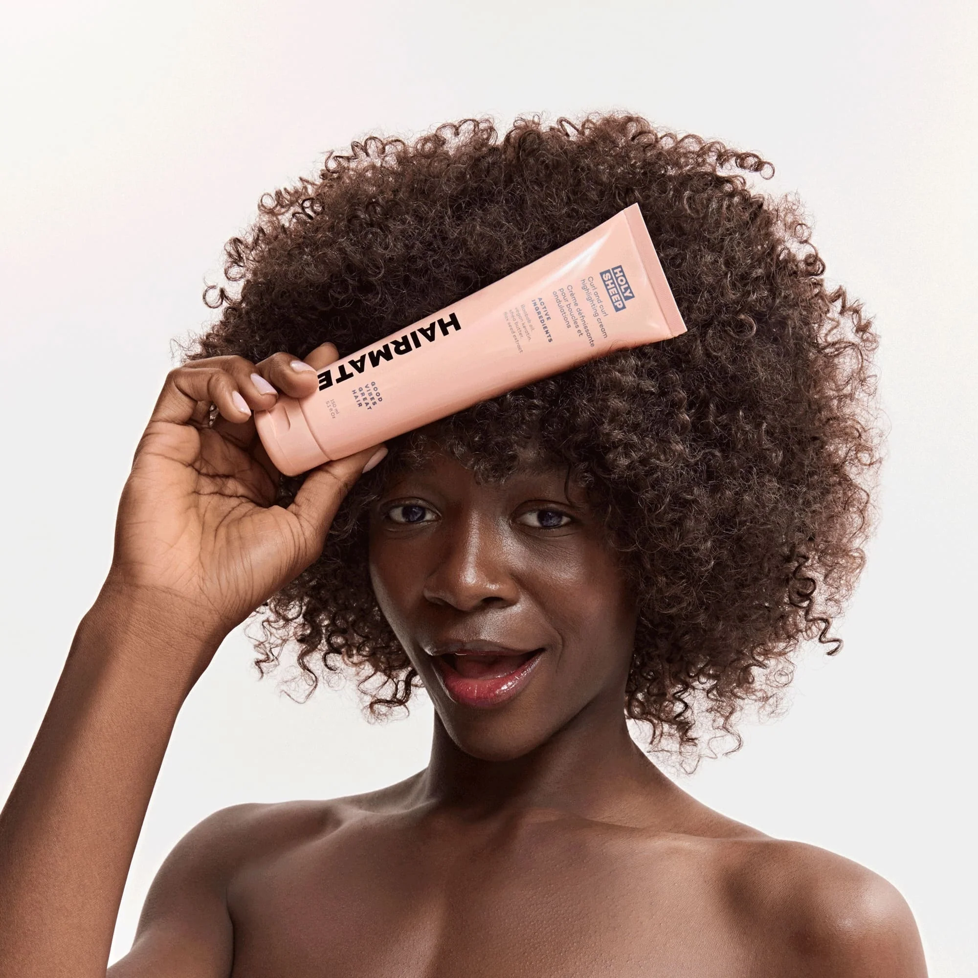 Haircare HOLY SHEEP  Crema Illuminante Ricci E Onde - Crema Capelli Styling & Finish, Mousse Ricci