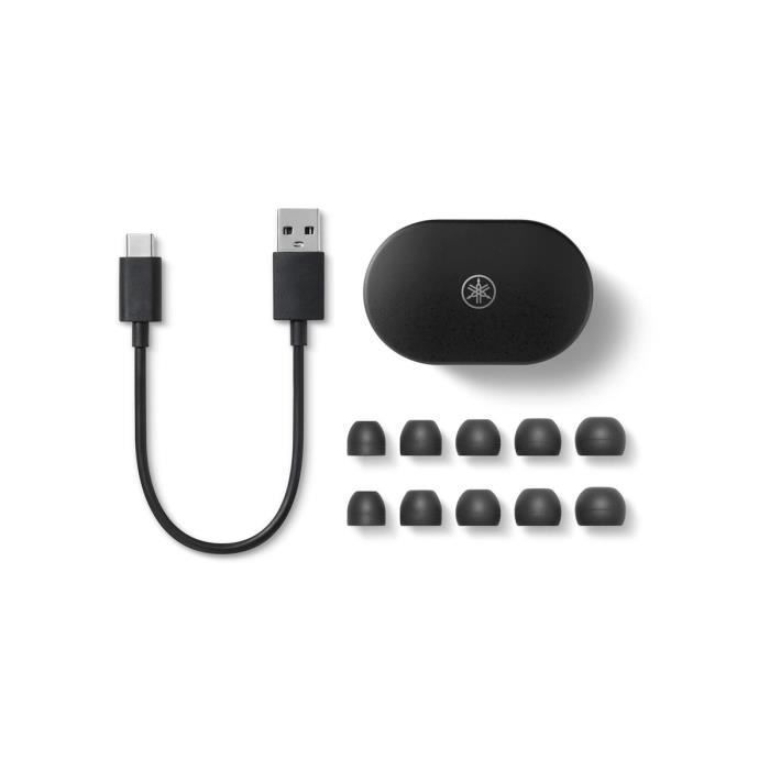 Écouteurs True Wireless - YAMAHA - TW-E7B - Noir - Sans fil - True Sound