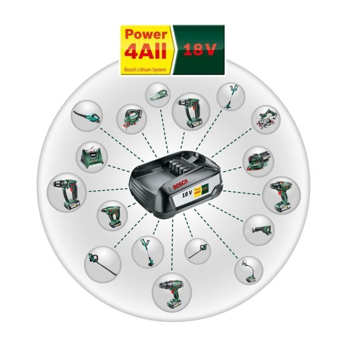 Batería de 18 V y 2,5 Ah - Bosch - POWER FOR ALL 18V