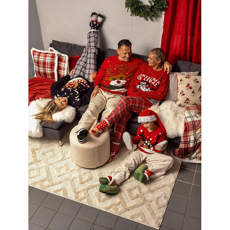 Aå jultröja storlek S renar och klockor