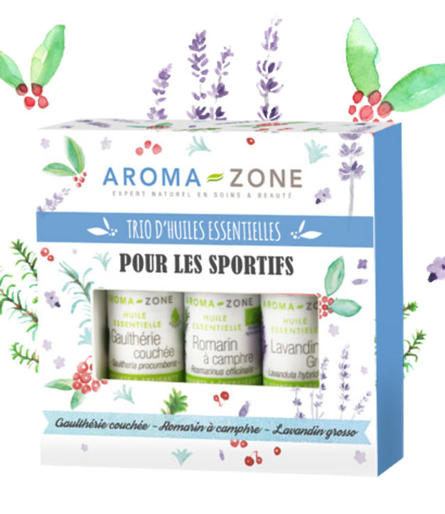 Coffret huiles essentielles Trio d'huiles essentielles - Pour les Sportifs