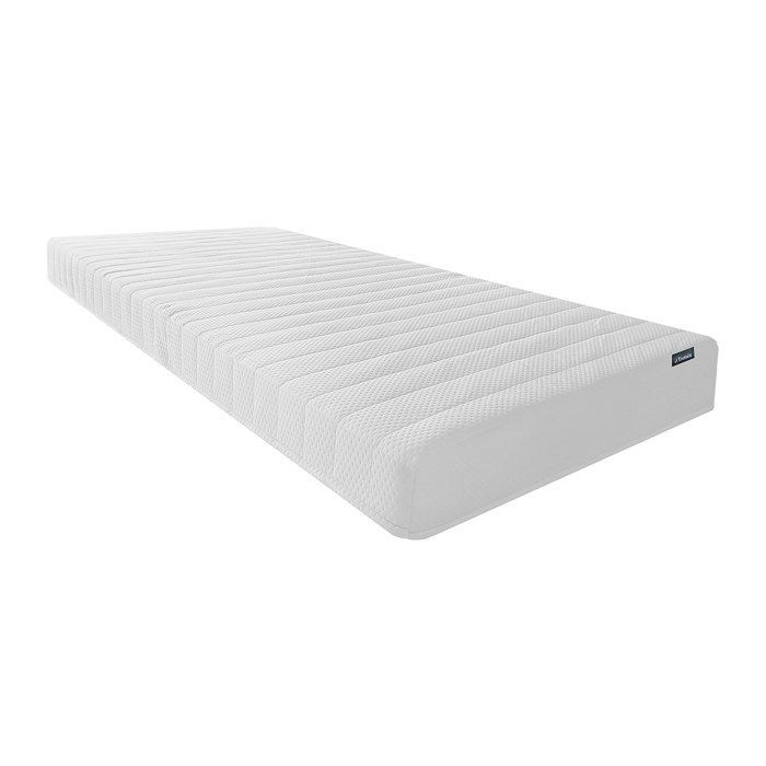 Cama eléctrica de relajación con base de láminas y colchón de látex confort - 2 x 90 x 200 cm - Light Natural - ETHER by YSMÉE