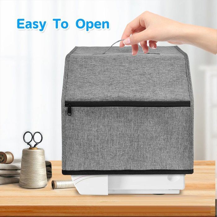 Overlock Machine Cover with Storage Pockets, Dust Cover for Sewing Machine for Most