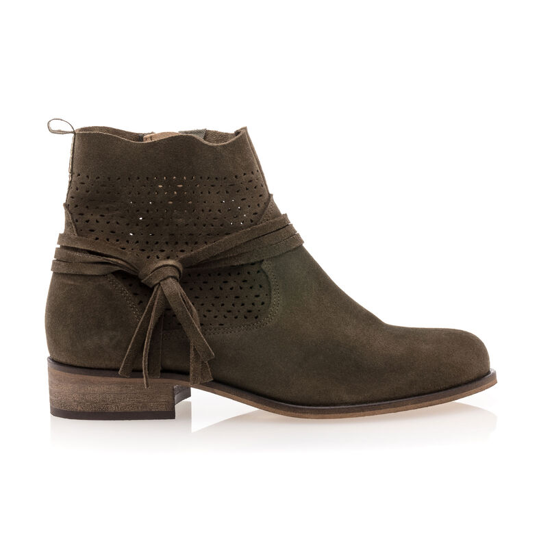 Zielone buty damskie / botki