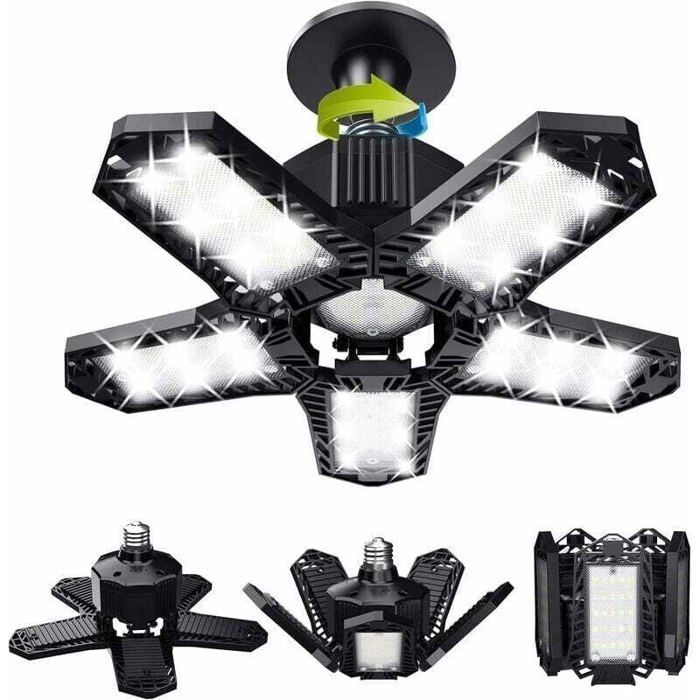 Clearance Sale: Garage LED Light Set - 120W - 12000lm - Workshop Lamp - Flexible Ceiling Lights - E26/E27 Panels - 1 TRIMEC Lamp