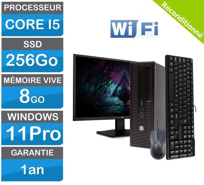 PC da ufficio con schermo da 22