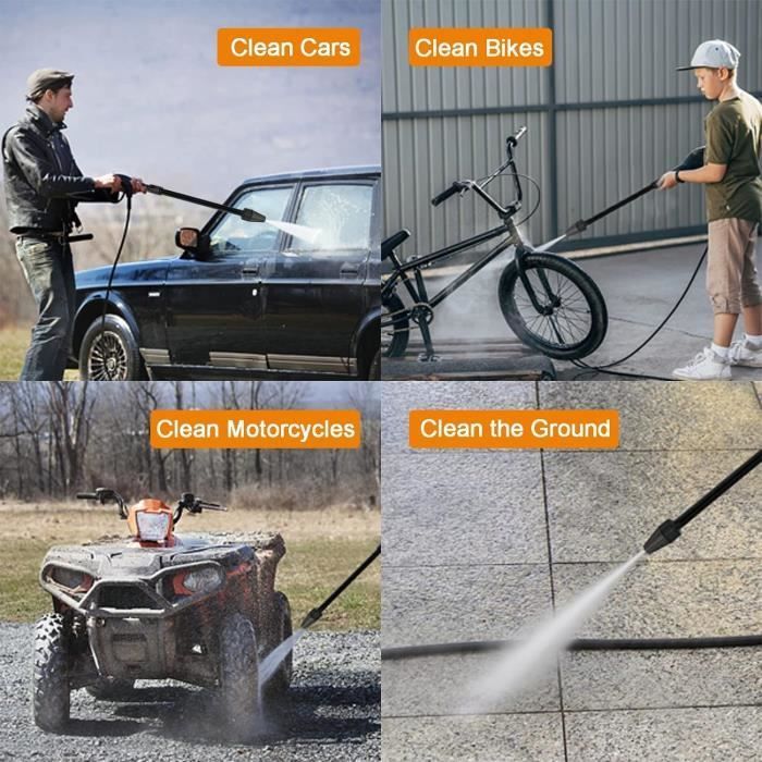 Draaibare sproeier - Turbolans - 145 bar - Compatibel met Karcher K2 K3 K4 K5 - Technisch kunststof