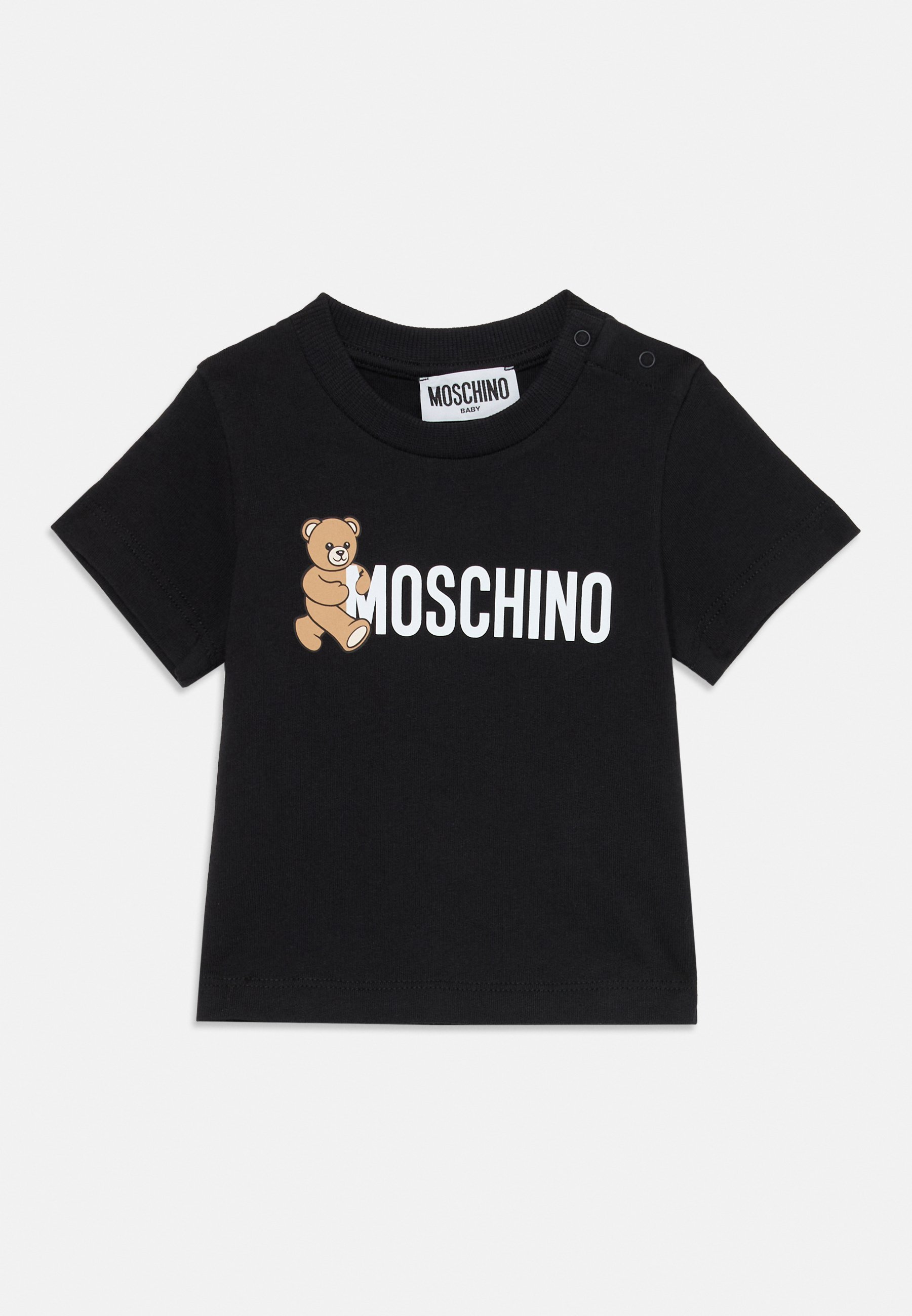 MOSCHINO BABY UNISEX - T-shirt stampata - nero/black