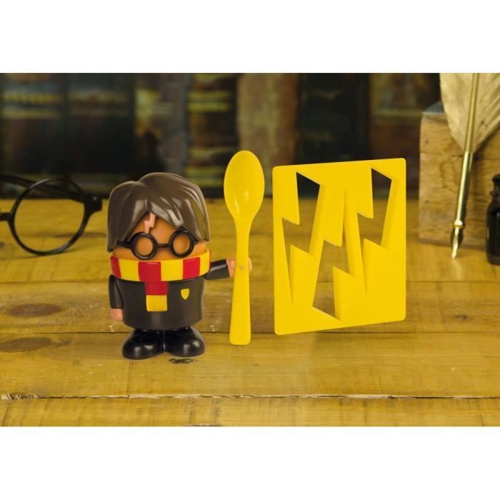 Huevera y cortador de galletas - PALADONE - Harry Potter - Amarillo - Plástico - Redondo