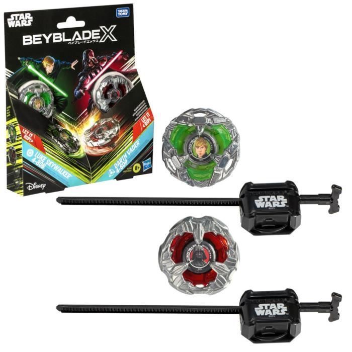 Beyblade X Multipack: Luke Skywalker 4-80B vs. Darth Vader 4-60B, Star Wars, Ages 8+