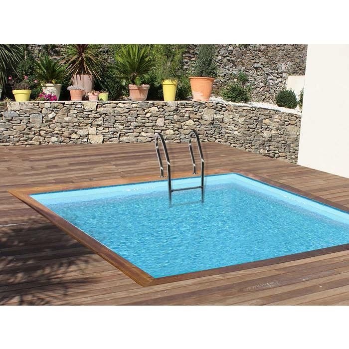 Carra 3 houten zwembad, 3,05 x 3,05 x 1,19 m - Gré