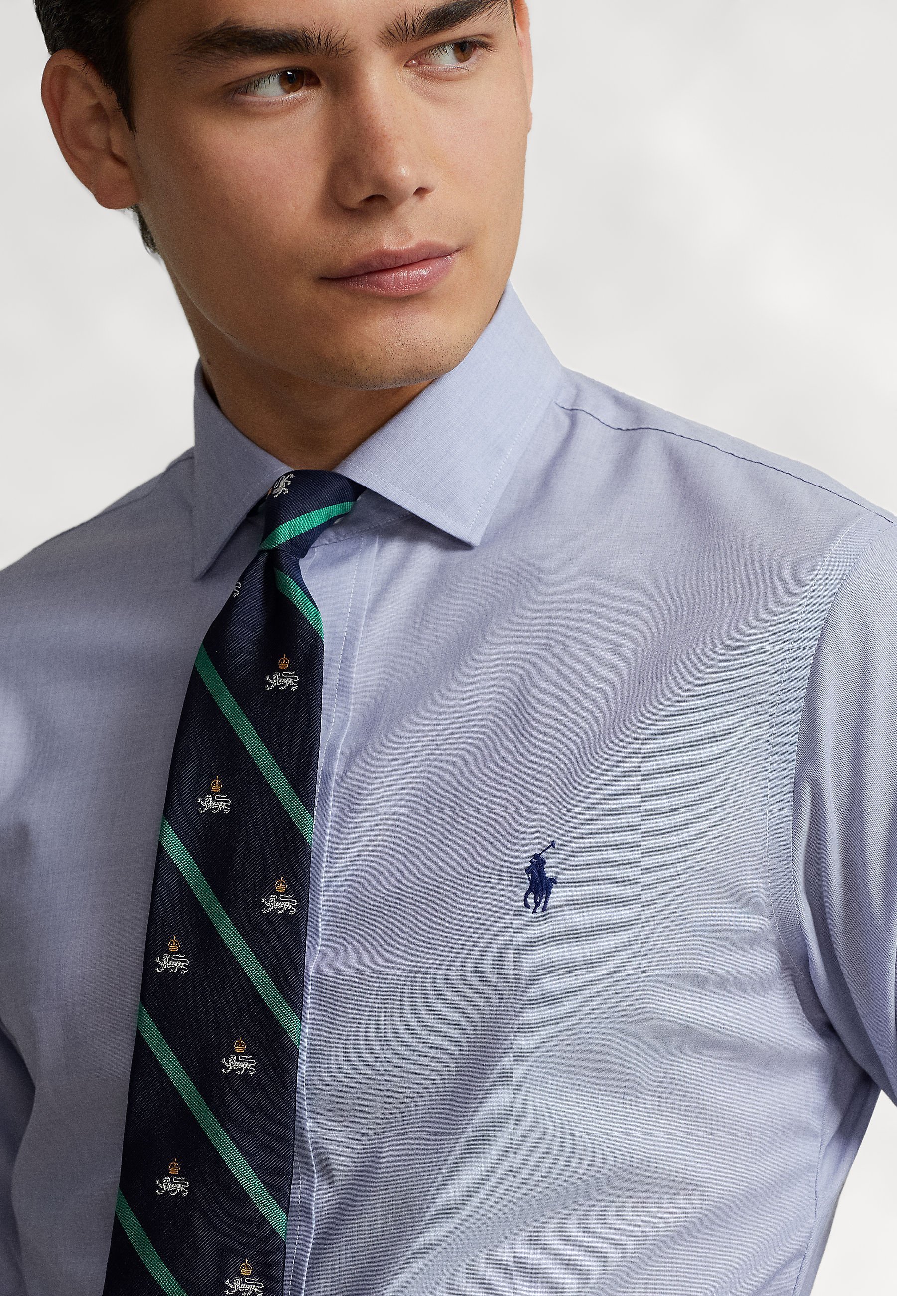 Polo Ralph Lauren Slim Fit Shirt - Formeel overhemd - lichtblauw/wit