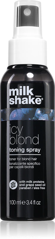 milk_shake® Icy Blond Toning Spray neutraliseert gelige tinten