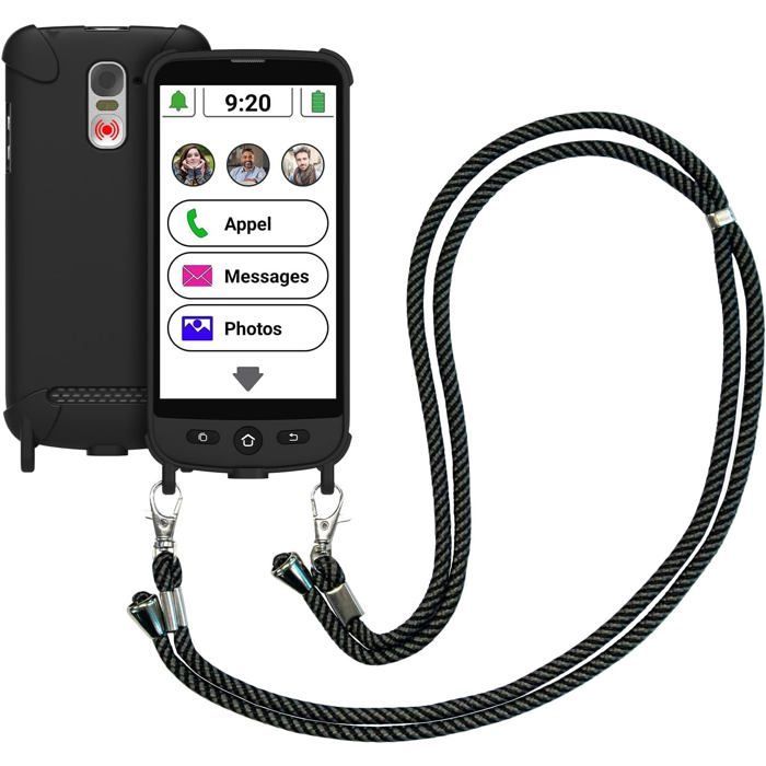 Smartphone Swissvoice S510-M Senior - 4G, cavo magnetico, custodia protettiva, pulsante SOS