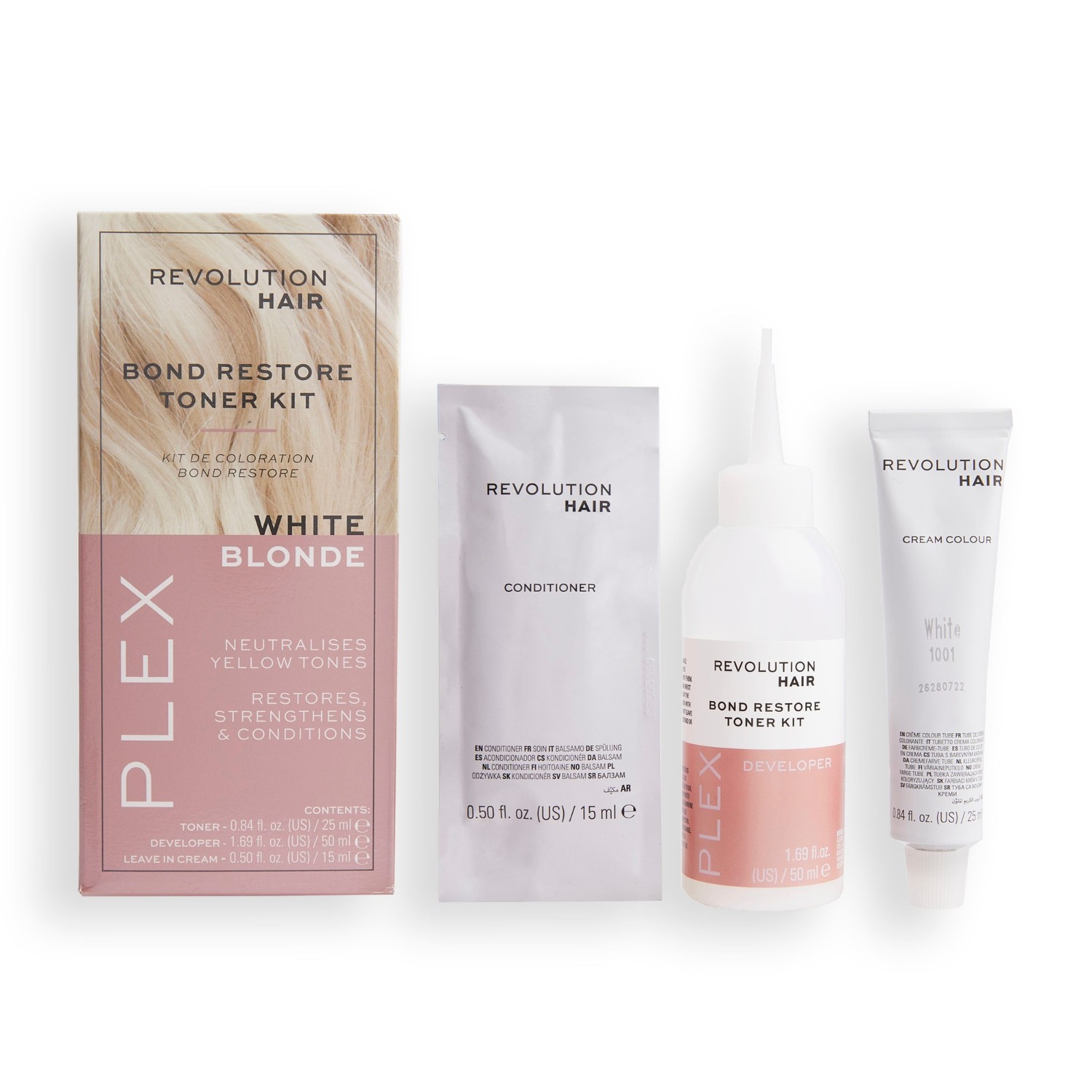 Revolution Hair Revolution Haircare Plex Bond Restore Toner Kit - White