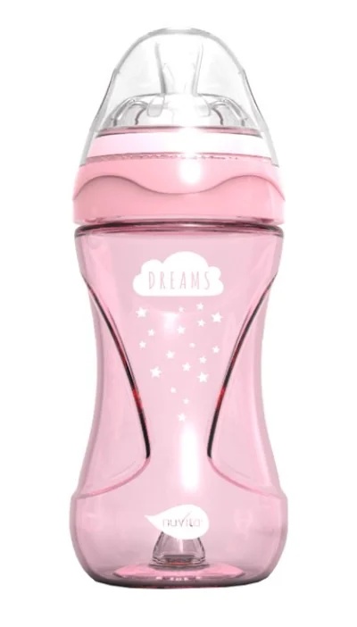 NUVITA Otroška steklenička Nuvita Mimic Cool 250 ml z ventilom proti kolikam roza