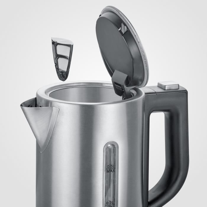 Hervidor de viaje SEVERIN WK3647 - 0,5 L - 1100 W - Acero inoxidable y negro