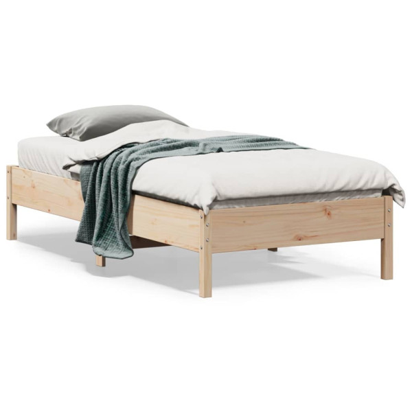 Łóżko Drewniane Rama Łóżka Sofa Brązowe Do Sypialni Pokoju 75x190 cm
