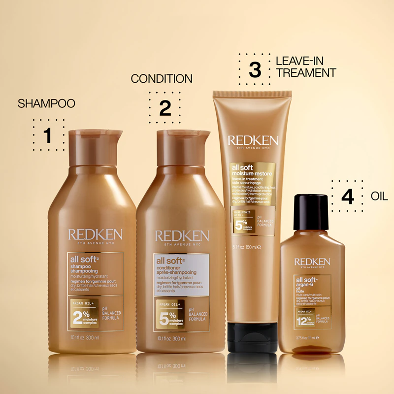 Condicionador nutritivo Redken All Soft para cabelos secos e quebradiços