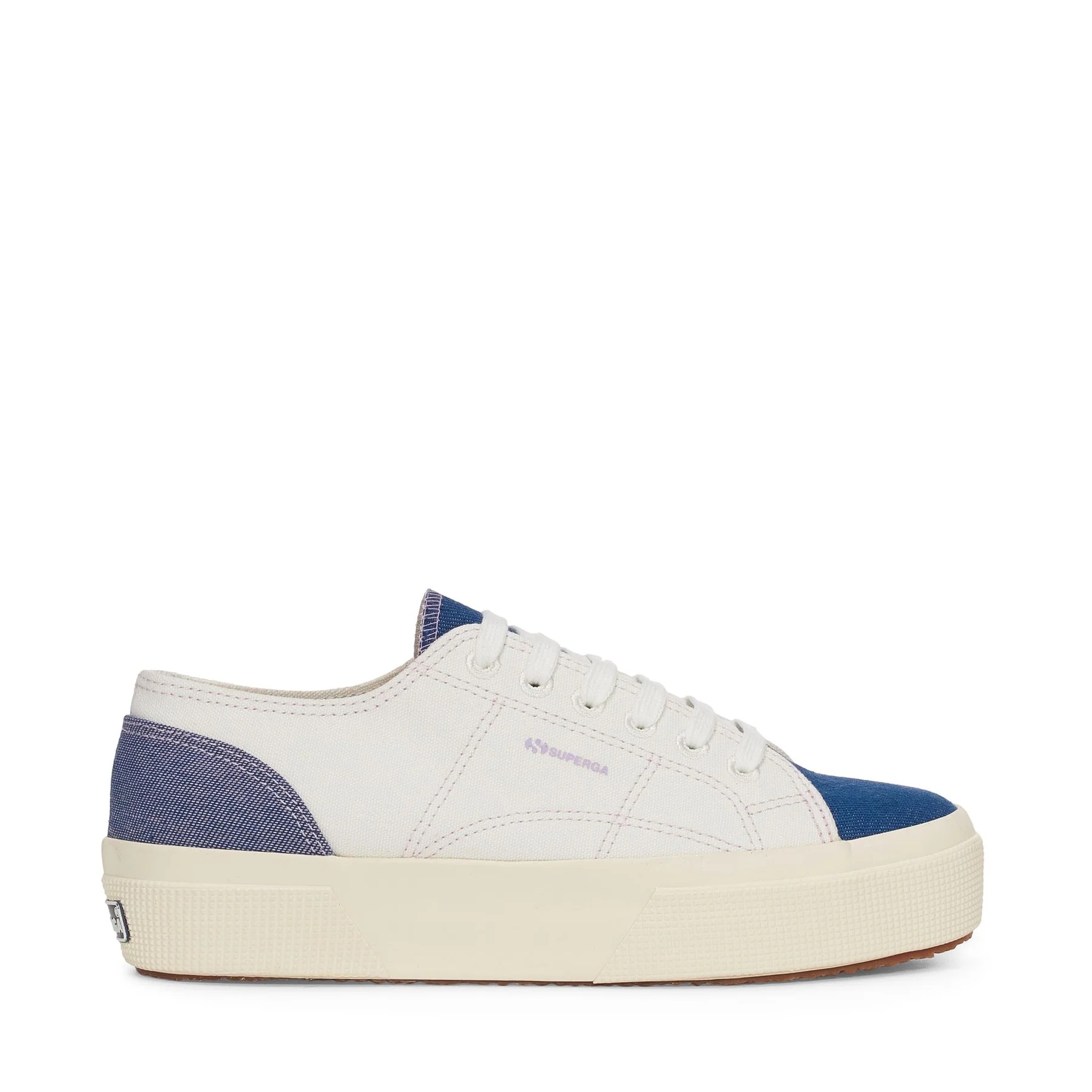 2740 PLATFORM REVERSE DENIM-AVORIO-BLUE-VIOLET