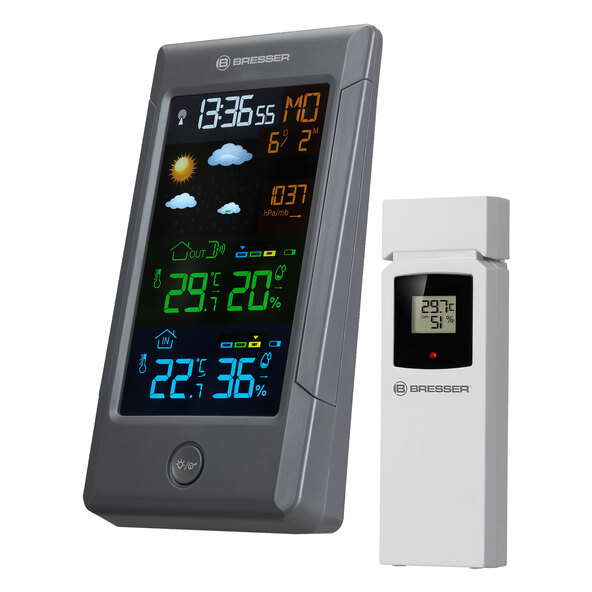 Stație meteo color ClimateTemp NBF cu semnal orar DCF