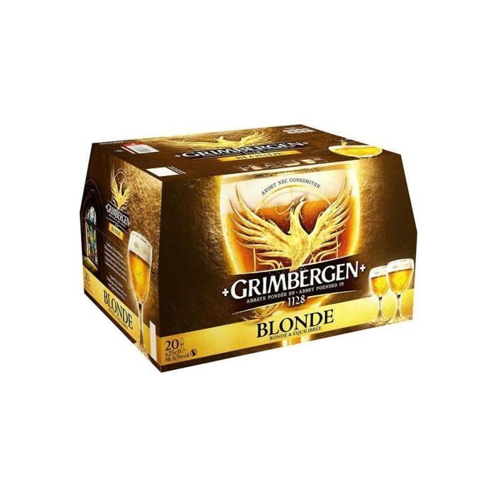 Cerveza Rubia Grimbergen Abbey 6,7% 20 x 25 cl 6,7% vol.