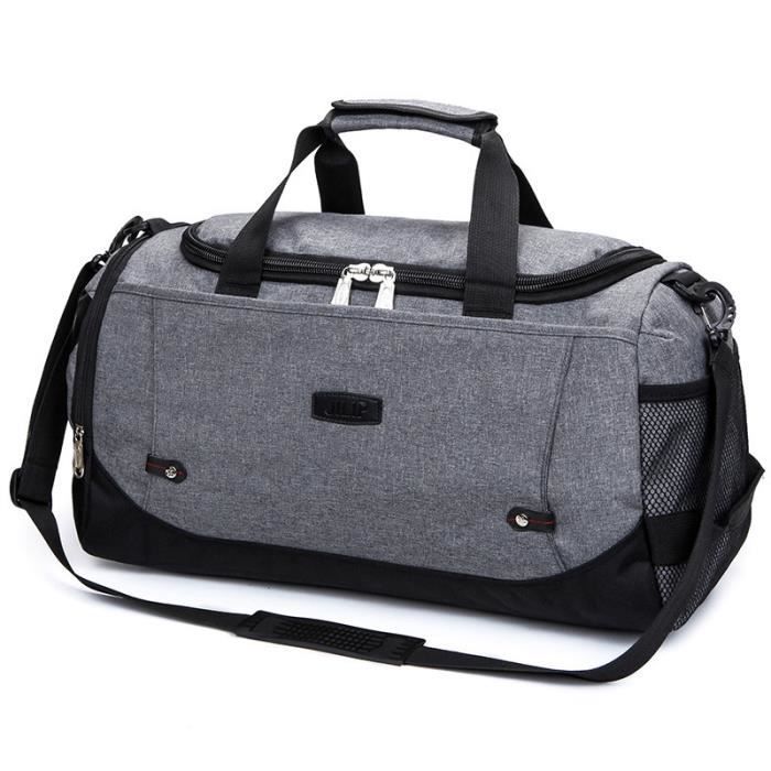 Bolsa de viaje - FUNMOON - Gran capacidad - Antirrobo - Multifuncional - Gris 51x23x27 cm