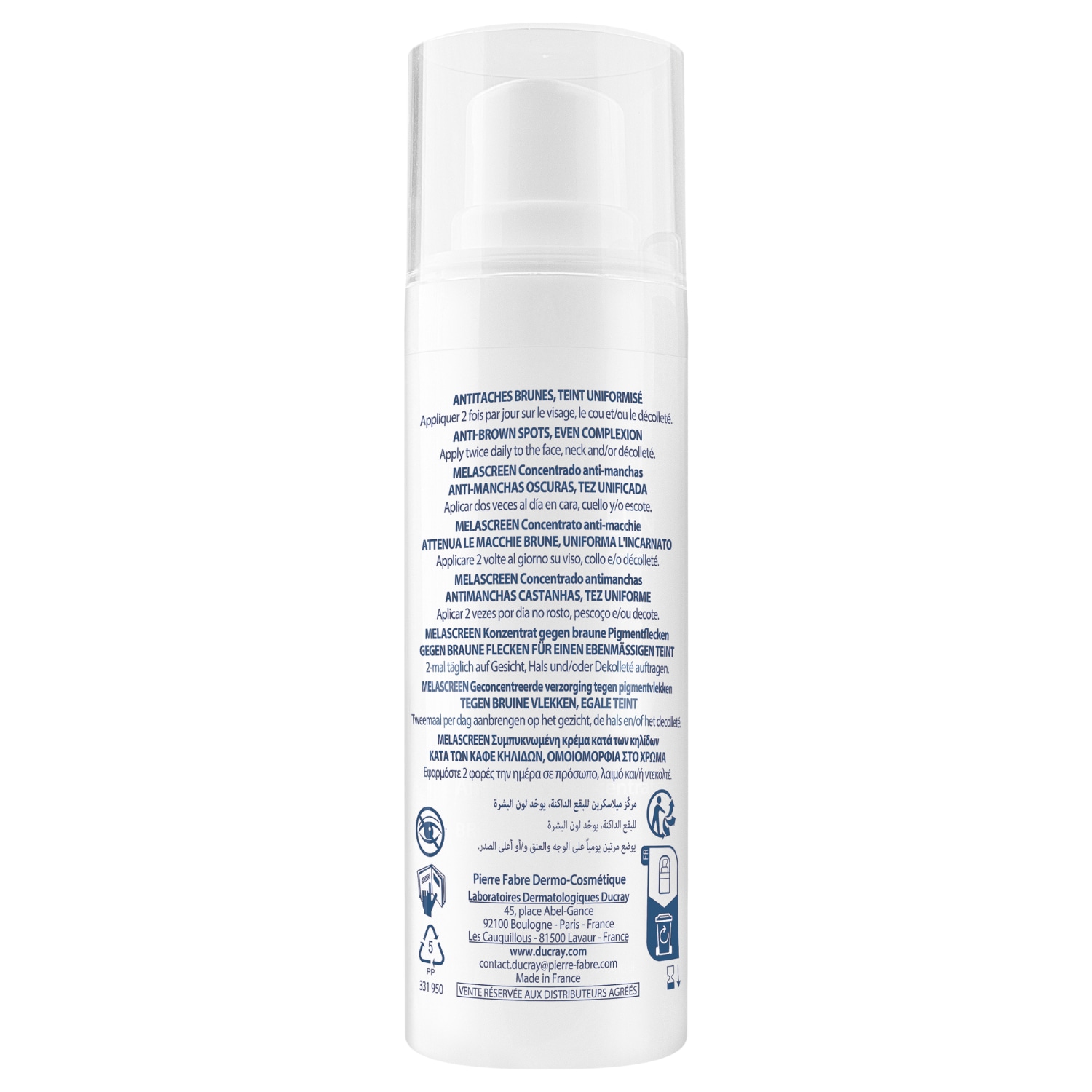 Crema antimanchas Ducray MELASCREEN Concentrado antimanchas – 30 ml