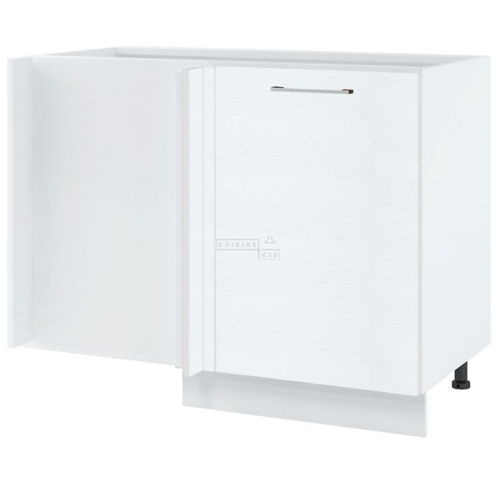 Mobile base angolare Bellissi bianco con 1 anta, L 110 cm - Cuisineandcie