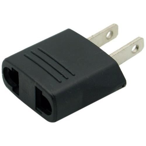 Adaptador convertidor de francés a estadounidense, enchufe europeo a enchufe americano para conectar dispositivos franceses (Francia/Europa) a los EE. UU.