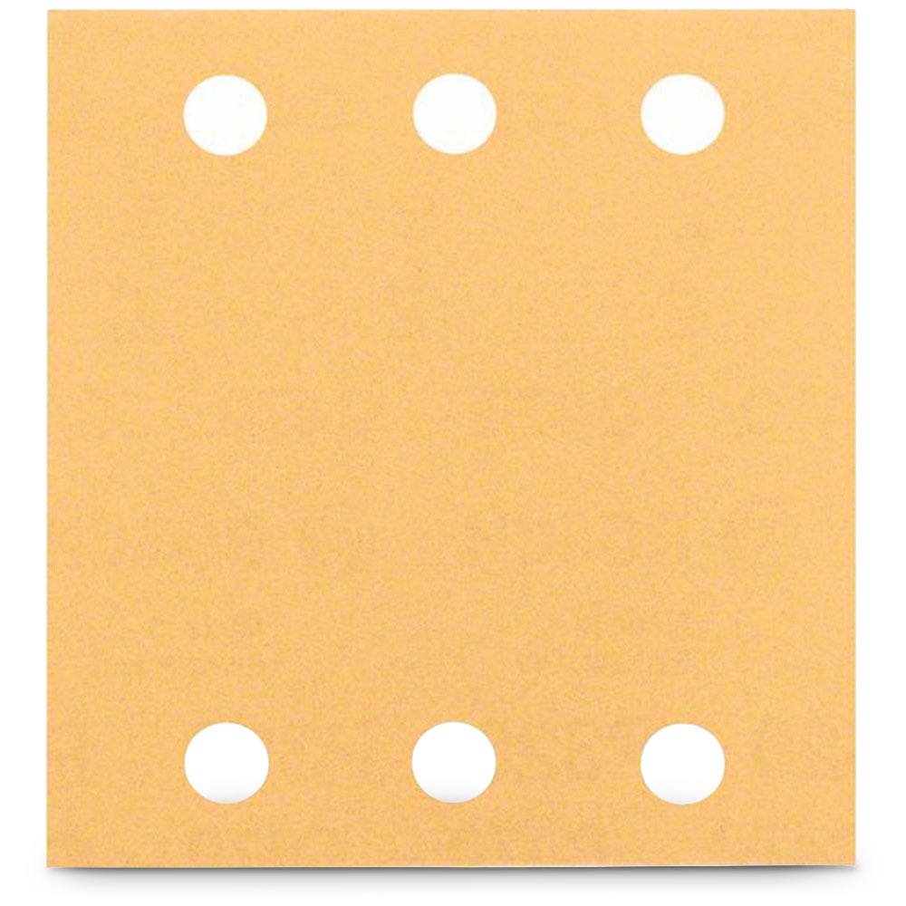 Lixa BOSCH 115 x 107 mm, grão 120, 6 furos, velcro, para madeira e tinta - C470, 10 unidades