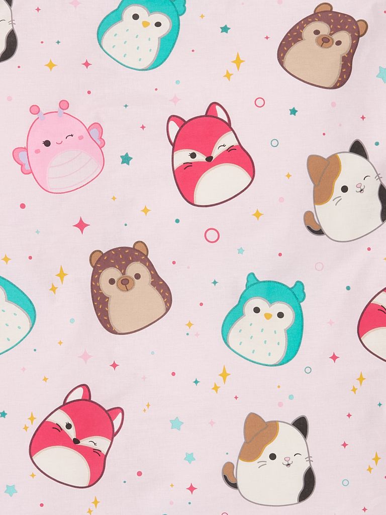 SQUISHMALLOWS set posteljine 140x200 roza
