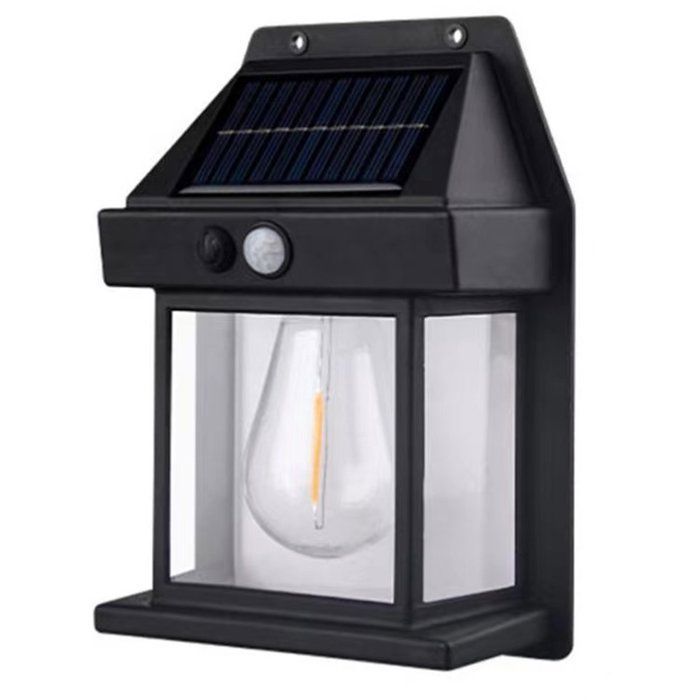 3-standen wandlamp met sensor - solar tuinlamp - solar tuinverlichting - waterdichte buitenlamp -