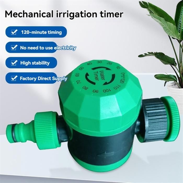 Mechanische bewateringstimer met draaifunctie, bewateringstimer voor tuinslang, waterdichte slangtimer, timer