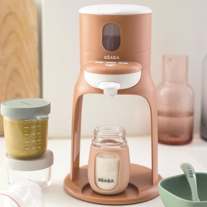 BÉABA - Bib'Expresso - Calentador de biberones/ropa - Temperatura exacta - Instantáneo - Baño María - Terracota