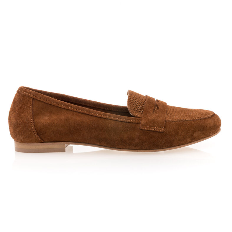 Naisten ruskeat loaferit/veneilykengät