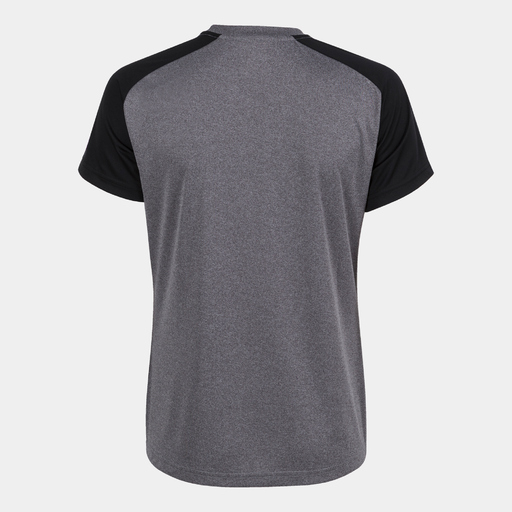 Camiseta Manga Corta Joma Academy Iv Gris Melange Negro
